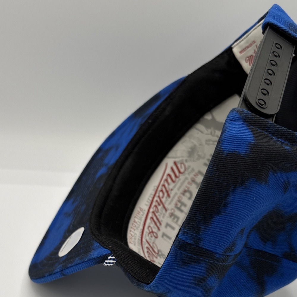Mitchell & Ness Brooklyn Nets Adjustable Blue Camo Snapback Hat NBA Basketball - Picture 5 of 5